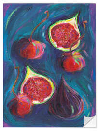Wall sticker Figs and Cherries - Dawn Underwood