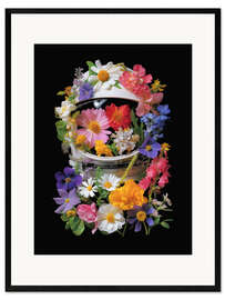 Gerahmter Kunstdruck Kosmische Blumen