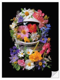 Wandsticker Kosmische Blumen