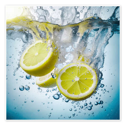 Poster Lemon splash