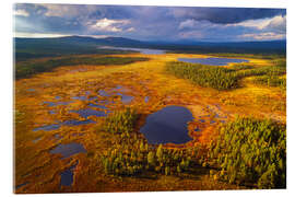 Acrylglasbild Lappland im Licht - Dave Derbis