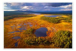 Wall print Lapland in the light - Dave Derbis