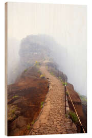 Tableau en bois Areeiro Peak - Dave Derbis