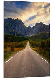 Tableau en aluminium Flakstadoy, Lofoten - Dave Derbis