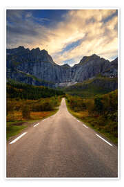 Wall print Flakstadoy, Lofoten - Dave Derbis