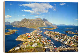 Holzbild Henningsvaer, Lofoten - Dave Derbis