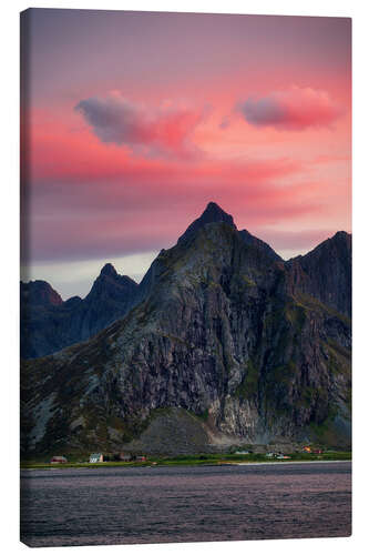 Canvas print Flakstadtinden, Lofoten