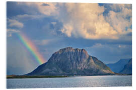 Obraz na szkle akrylowym Regenbogen Berg in Norway - Dave Derbis