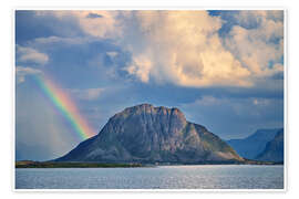 Wall print Regenbogen Berg in Norway - Dave Derbis