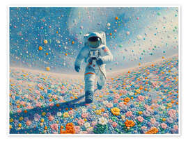 Wandbild Blumenplanet - nobelart