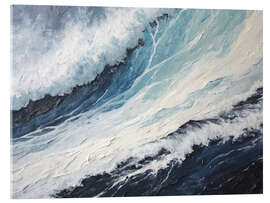 Acrylic print White waves - nobelart