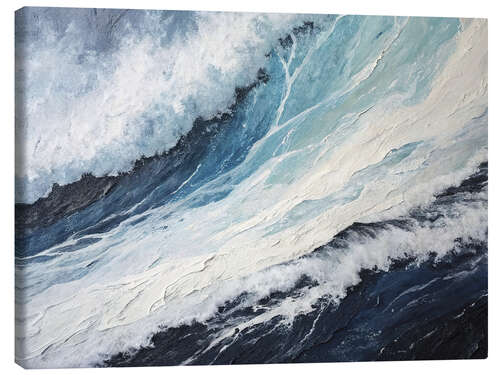 Tableau sur toile White waves