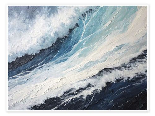 Poster White waves