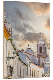 Wood print Lagos in the Algarve, Church of Santo Antonio - Jan Wehnert