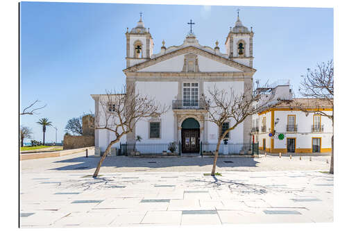 Cuadro de plexi-alu Church in the Algarve in Portugal, Church of Santa Maria de Lagos