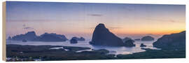 Obraz na drewnie Phang Nga Bay Panorama, Thailand - Jan Christopher Becke