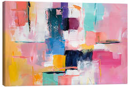 Quadro em tela Colorful abstract geometry - Jörg Gamroth