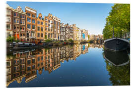 Tableau en verre acrylique Dutch architecture in Amsterdam on a sunny morning - George Pachantouris