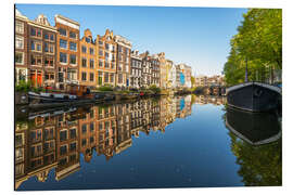 Alubild Amsterdam an einem sonnigen Morgen - George Pachantouris