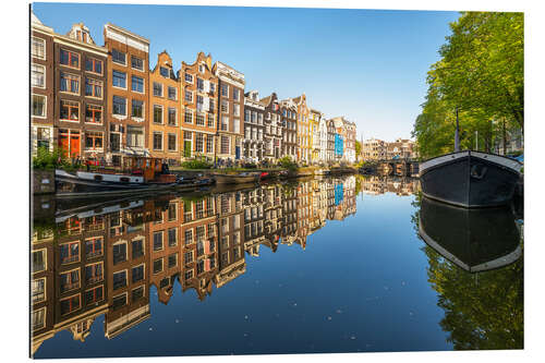 Cuadro de plexi-alu Dutch architecture in Amsterdam on a sunny morning