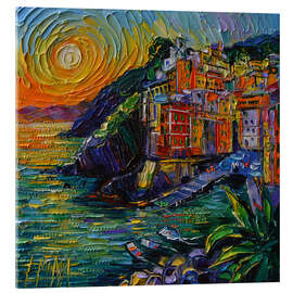 Obraz na szkle akrylowym The Colours of Riomaggiore Cinque Terre - Mona Edulesco