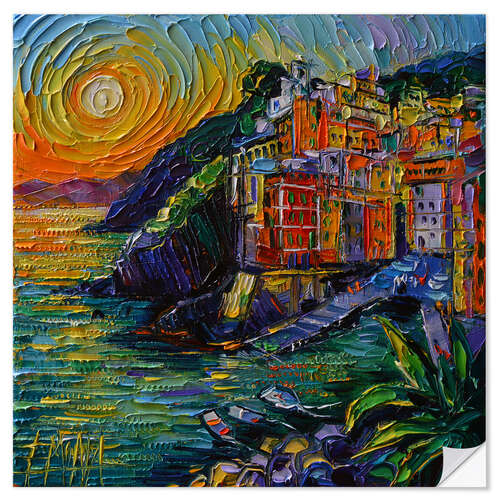 Wall sticker The Colours of Riomaggiore Cinque Terre