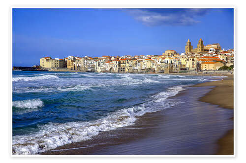 Plakat Coast of Cefalù in Sicily
