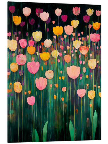 Acrylic print Tulip Land