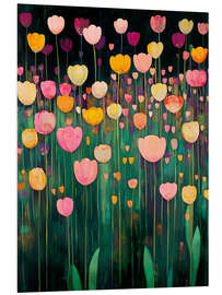 Hartschaumbild Tulpenland