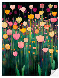 Wandsticker Tulpenland