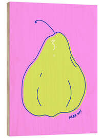 Cuadro de madera Pear up! - Pear - Ohkimiko