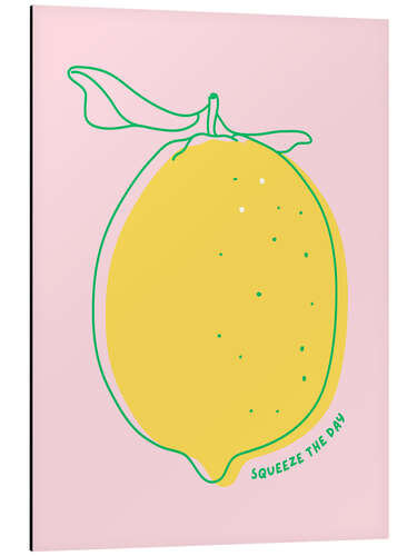 Aluminium print Squeeze the day - Lemon