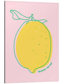 Aluminium print Squeeze the day - Lemon - Ohkimiko