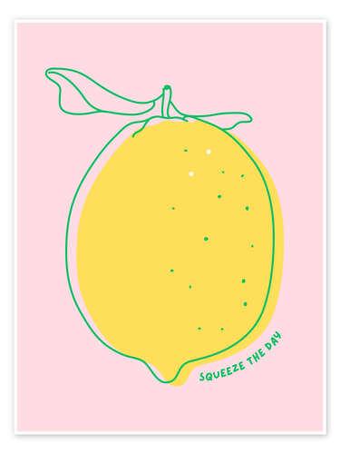 Póster Squeeze the day - Lemon