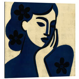 Magnettafel Die Schönheit in Blau