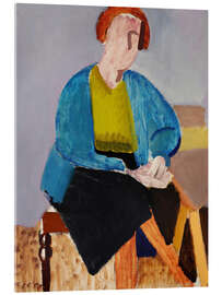 Tableau en verre acrylique Portrait of Yrsa - Vilhelm Lundstrøm