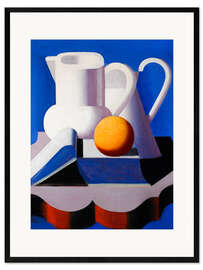 Framed art print Still life with jugs - Vilhelm Lundstrøm