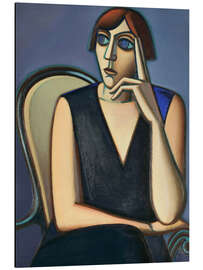 Alubild Porträt von Tusnelda Sanders, 1928 - Vilhelm Lundstrøm