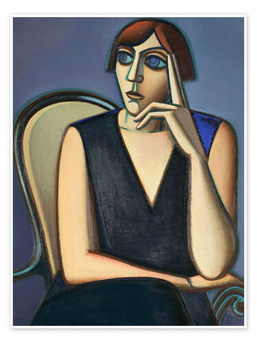 Poster Portrait of Tusnelda Sanders, 1928