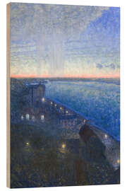 Obraz na drewnie South Mälarstrand - Eugène Jansson