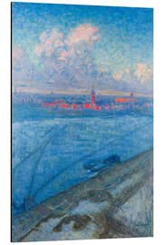 Alubild Die Stadt bei Sonnenuntergang, 1897 - Eugène Jansson