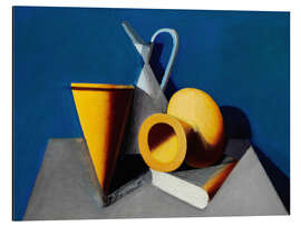 Magnettafel Stillleben mit Krügen, Vase und Buchexemplar