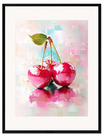 Gerahmter Kunstdruck Kirschstimmung