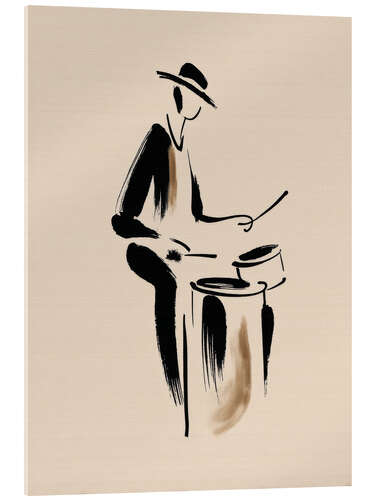 Acrylic print The drummer