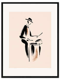 Gerahmter Kunstdruck Der Schlagzeuger