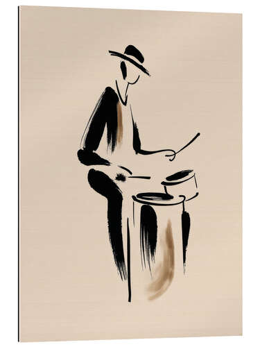 Cuadro de plexi-alu The drummer