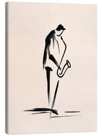Leinwandbild Der Saxophonist