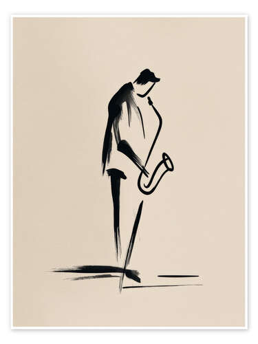 Poster The saxophonist
