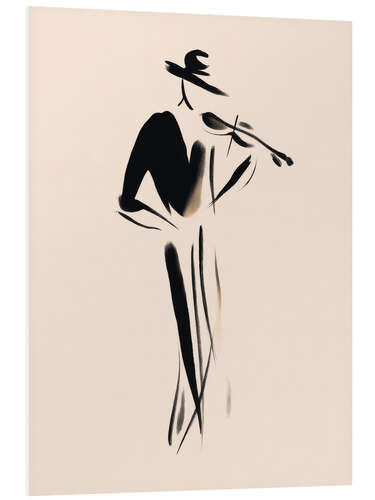 Foam board print The violinist