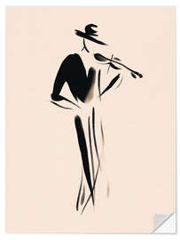Selvklæbende plakat The violinist